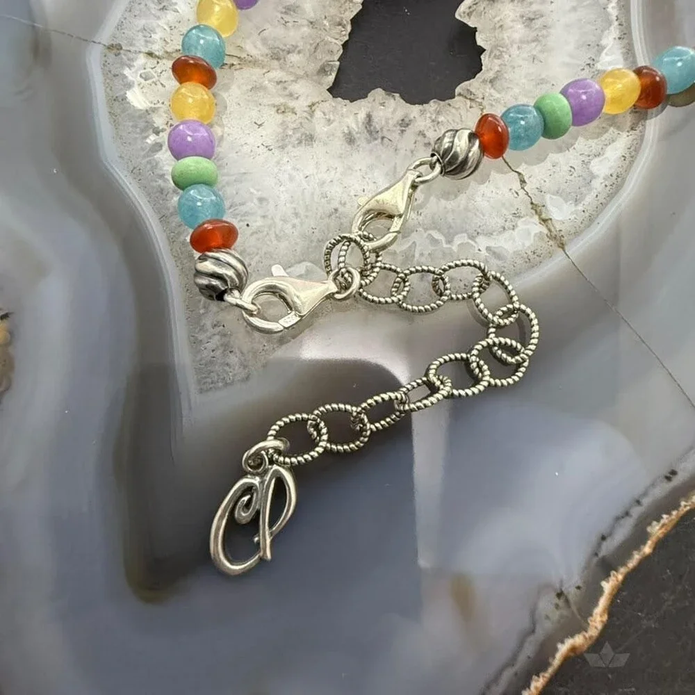 Carolyn Pollack Sterling Inlay Butterfly & Multistone Beads 15